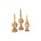 Hello Honey® Carved Mango Wood Finial Set